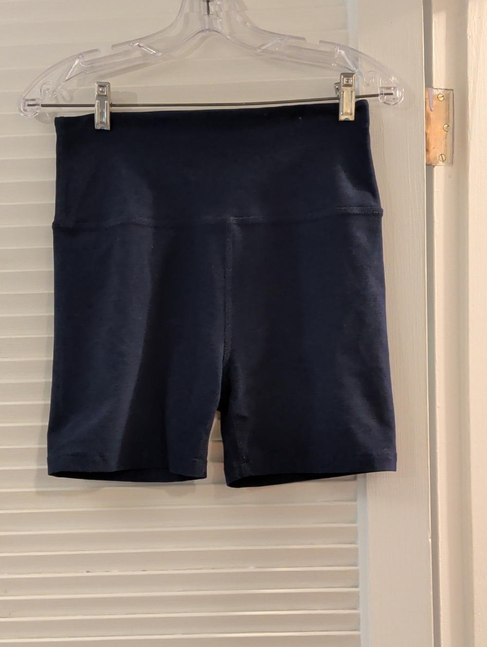 Beyond Yoga High-Rise Navy Bike Shorts